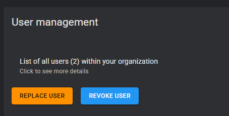 replace user