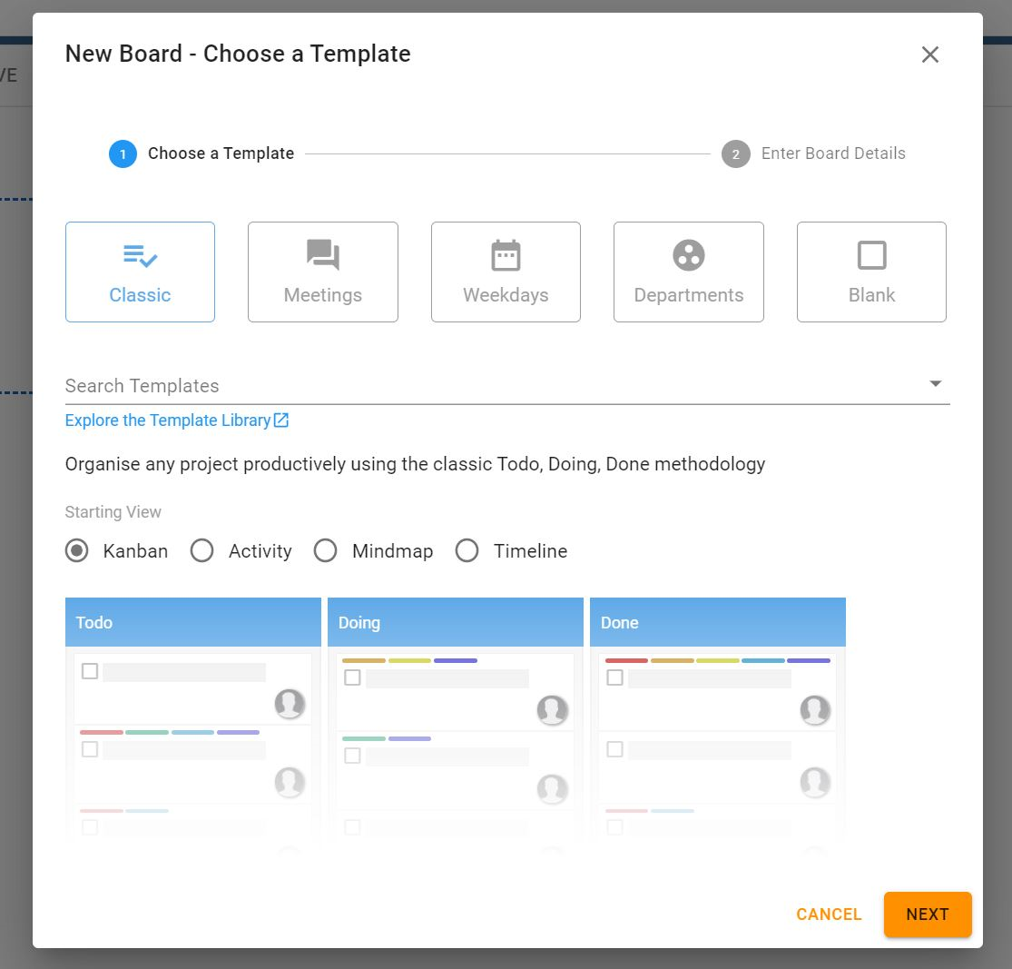 Create Board Example