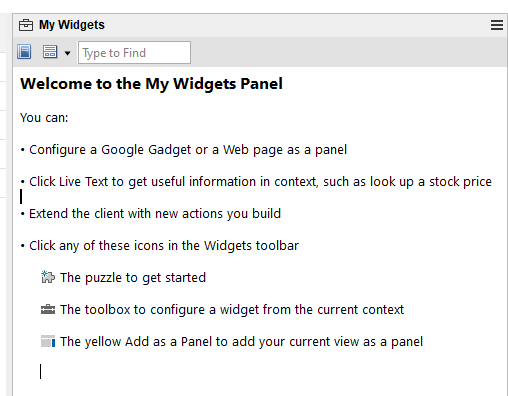 Drag the widget xml file