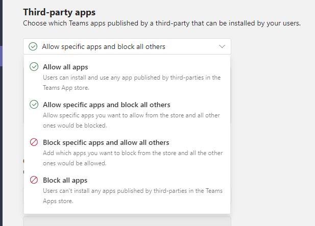 Teams Third Party Apps