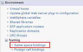 Name-space binding - step 1