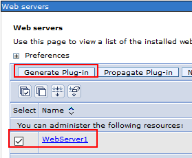 Web Server plug-in - step 2