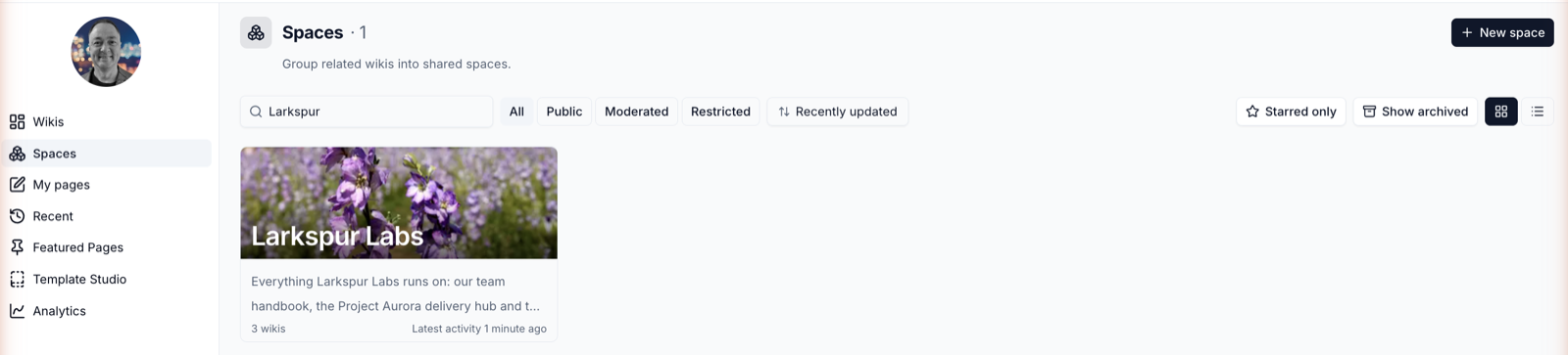 The Spaces directory