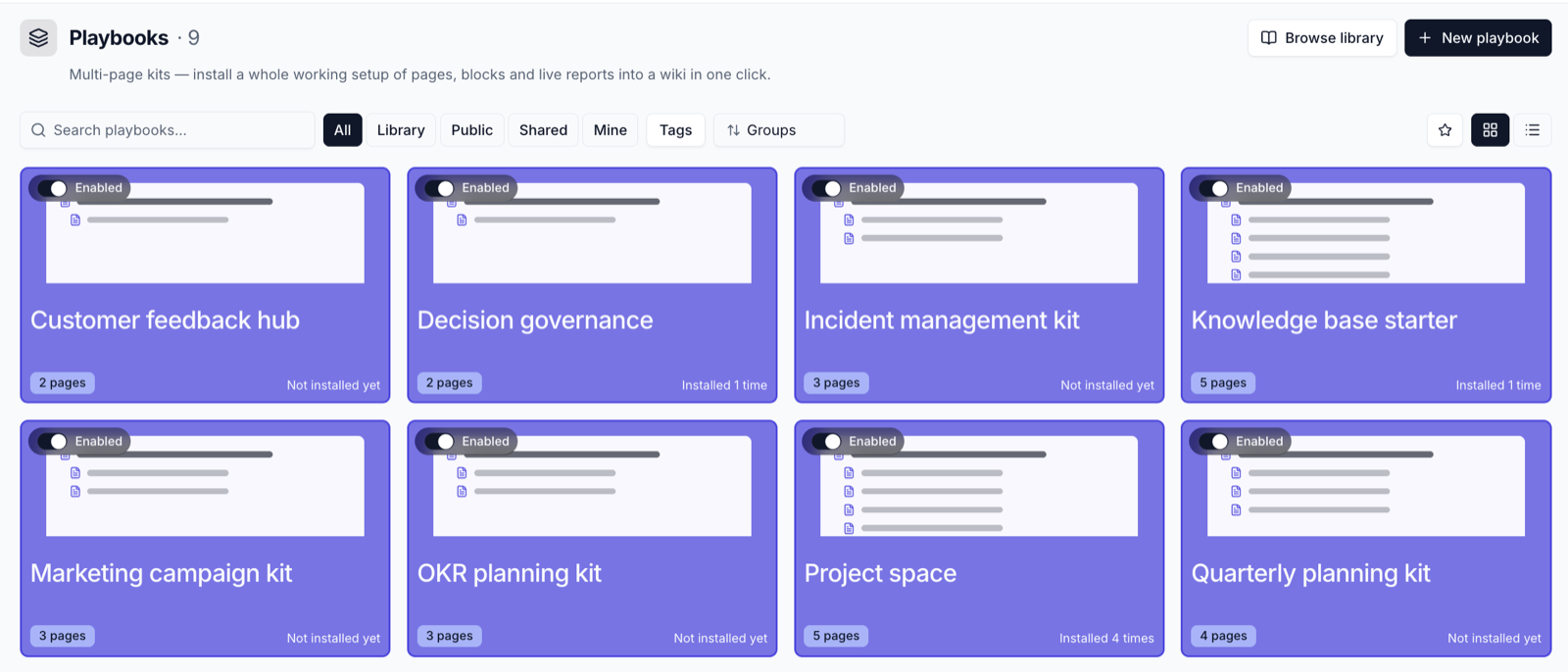 Playbooks in Template Studio